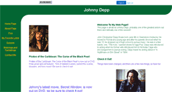 Desktop Screenshot of johnnydepp.coolebrity.com