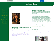 Tablet Screenshot of johnnydepp.coolebrity.com