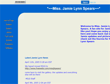 Tablet Screenshot of jamielynnfan.coolebrity.com